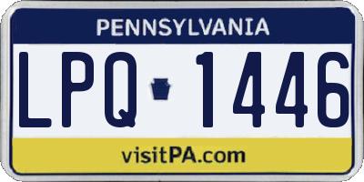 PA license plate LPQ1446