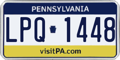 PA license plate LPQ1448