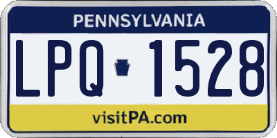 PA license plate LPQ1528