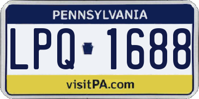 PA license plate LPQ1688