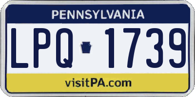 PA license plate LPQ1739