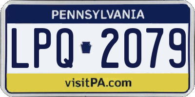 PA license plate LPQ2079