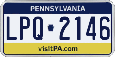 PA license plate LPQ2146