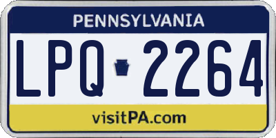 PA license plate LPQ2264