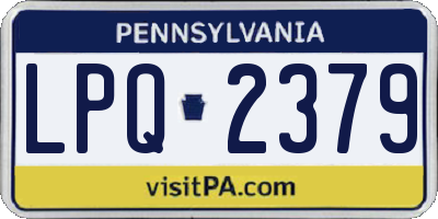 PA license plate LPQ2379