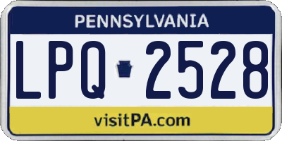 PA license plate LPQ2528