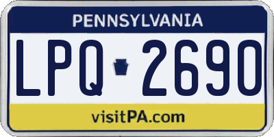 PA license plate LPQ2690