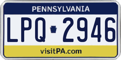 PA license plate LPQ2946
