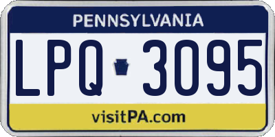 PA license plate LPQ3095