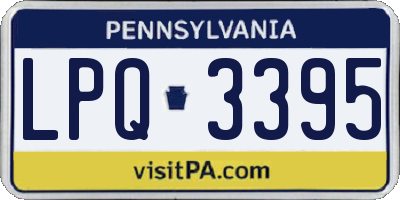 PA license plate LPQ3395