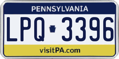 PA license plate LPQ3396