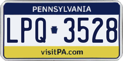 PA license plate LPQ3528