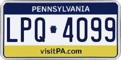 PA license plate LPQ4099