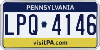 PA license plate LPQ4146