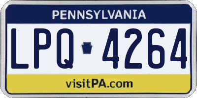 PA license plate LPQ4264
