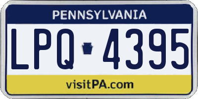 PA license plate LPQ4395
