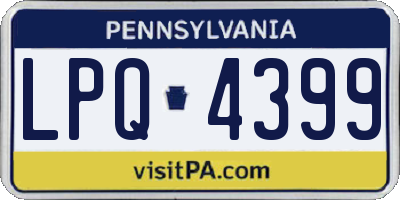 PA license plate LPQ4399
