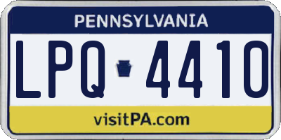 PA license plate LPQ4410