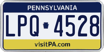 PA license plate LPQ4528