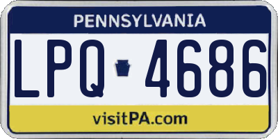 PA license plate LPQ4686