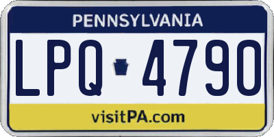 PA license plate LPQ4790