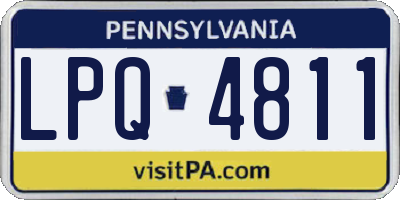 PA license plate LPQ4811