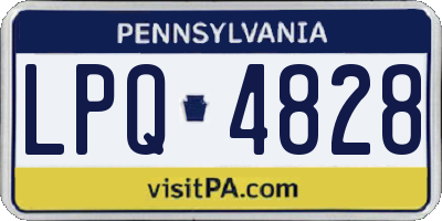 PA license plate LPQ4828