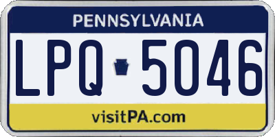 PA license plate LPQ5046