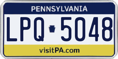 PA license plate LPQ5048