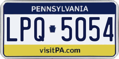 PA license plate LPQ5054
