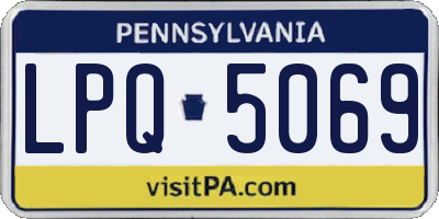 PA license plate LPQ5069