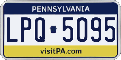 PA license plate LPQ5095