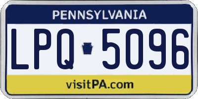 PA license plate LPQ5096