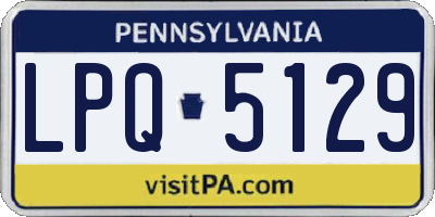 PA license plate LPQ5129