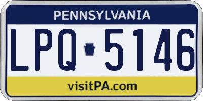 PA license plate LPQ5146