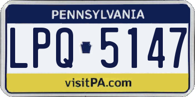 PA license plate LPQ5147