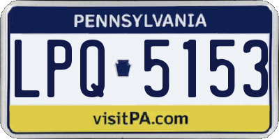 PA license plate LPQ5153