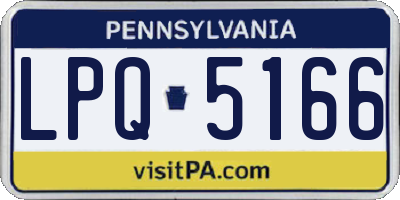 PA license plate LPQ5166