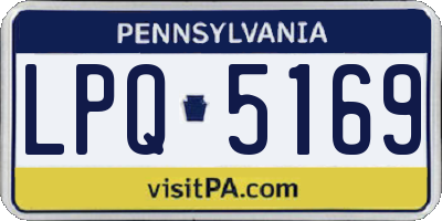 PA license plate LPQ5169