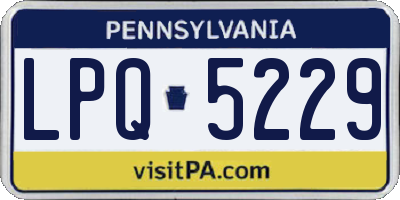 PA license plate LPQ5229