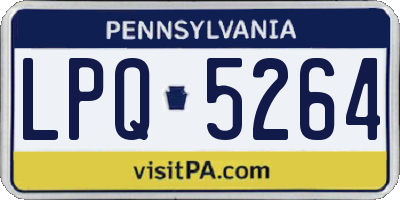 PA license plate LPQ5264