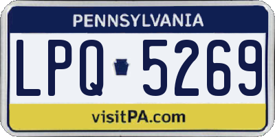 PA license plate LPQ5269