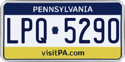 PA license plate LPQ5290