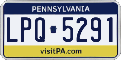 PA license plate LPQ5291