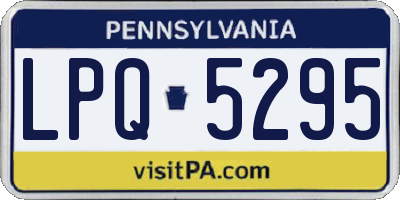PA license plate LPQ5295