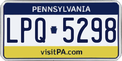 PA license plate LPQ5298