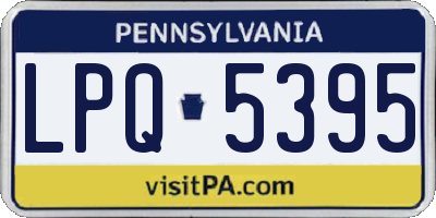 PA license plate LPQ5395