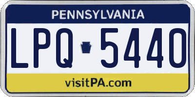 PA license plate LPQ5440
