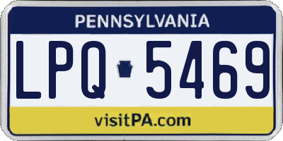 PA license plate LPQ5469