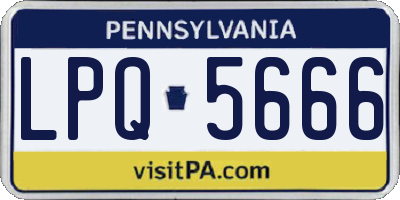 PA license plate LPQ5666